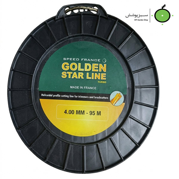 55dc8900-0849-45b3-ac7e-555ec129bc6d نخ 4mm-95m مشکی/طلایی مارپیچ Speed France