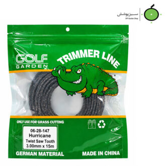 نخ مارپیچ اره ای 15M-3mm- مشکی نارنجی GOLF GARDEN SKN