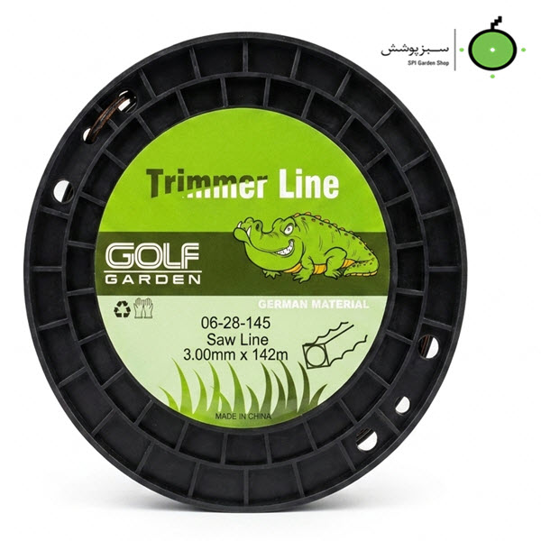 3cac9a2d-fb6c-4eb3-9fa2-62d2c9719094 نخ اره ای 142M-3mm- مشکی نارنجی GOLF GARDEN Saw-line